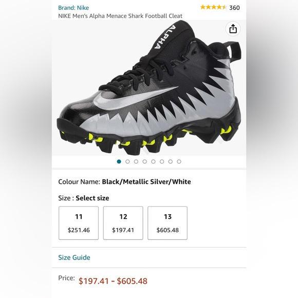 Nike Aloha menace shark football cleats - Picture 5 of 5